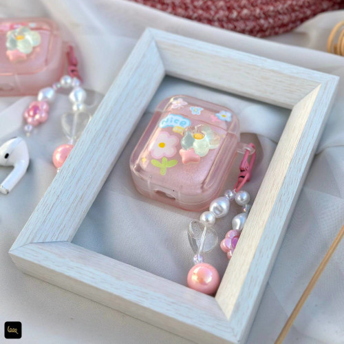 قاب ایرپاد گل کریستالی (Airpods Case Flower Crystal) (LP434)