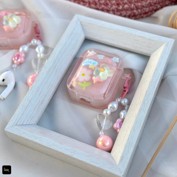 قاب ایرپاد گل کریستالی (Airpods Case Flower Crystal) (LP434)