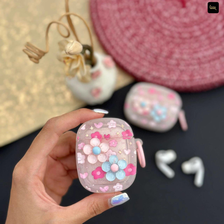 قاب ایرپاد گلدار (Airpods Case Flower) (LP443)